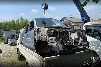 不動車積み込み